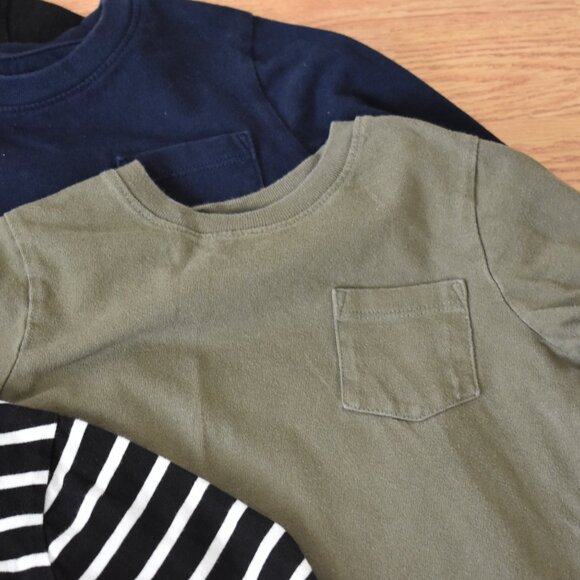 EUC Bundle of 4 Gap Toddler Pocket Long Sleeve Shirts - Picture 5 of 10